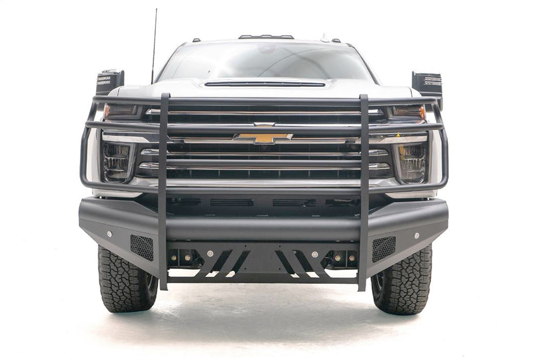 Fab Fours Black Steel Elite Front Bumpers For 2020-2023 Chevrolet Silverado 2500/3500