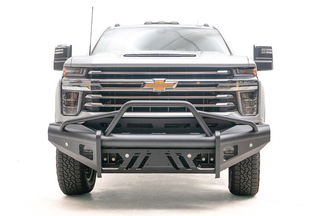 Fab Fours Black Steel Elite Front Bumpers For 2020-2023 Chevrolet Silverado 2500/3500