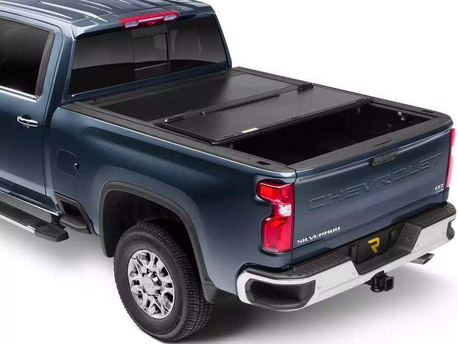 UnderCover Flex Hard Folding Tonneau Cover For 2019-2026 Chevrolet/GMC Silverado/Sierra 1500 & 2022 1500 LD/LTD 5'8" Bed - FX11022