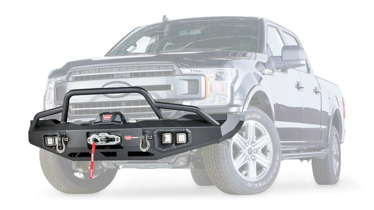 Warn Ascent Front Bumper For 2018-2020 Ford F-150 - 100916