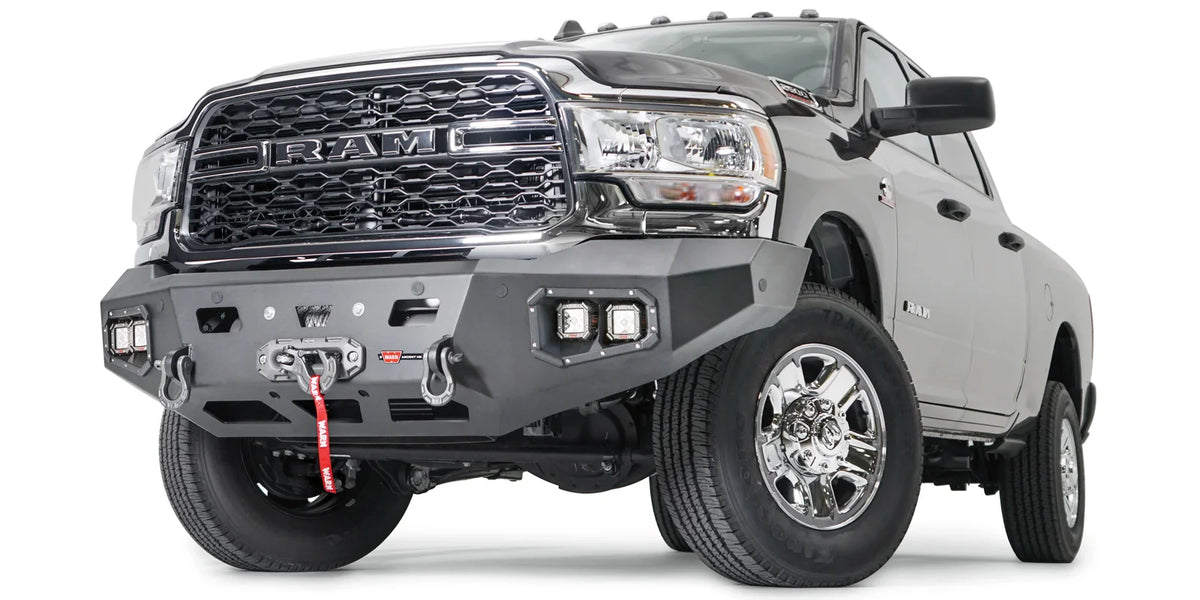 Warn Ascent HD Front Bumper For 2019-2026 RAM 2500/3500 (includes Dual