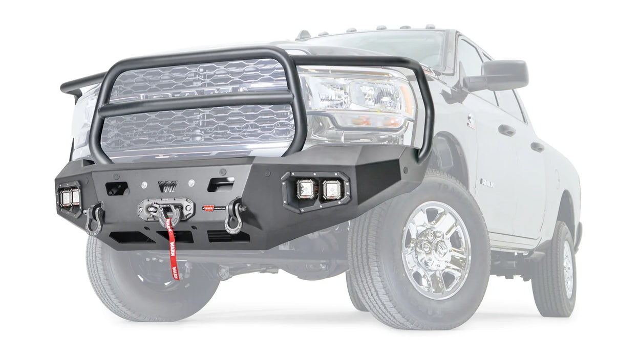 Warn Ascent HD Front Bumper For 2019-2026 RAM 2500/3500 (includes Dually)