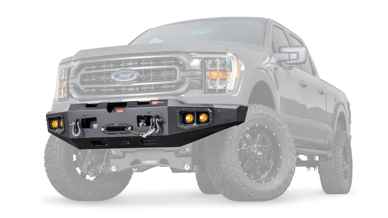 Warn Ascent Front Bumper For 2021-2026 Ford F-150 - 107638