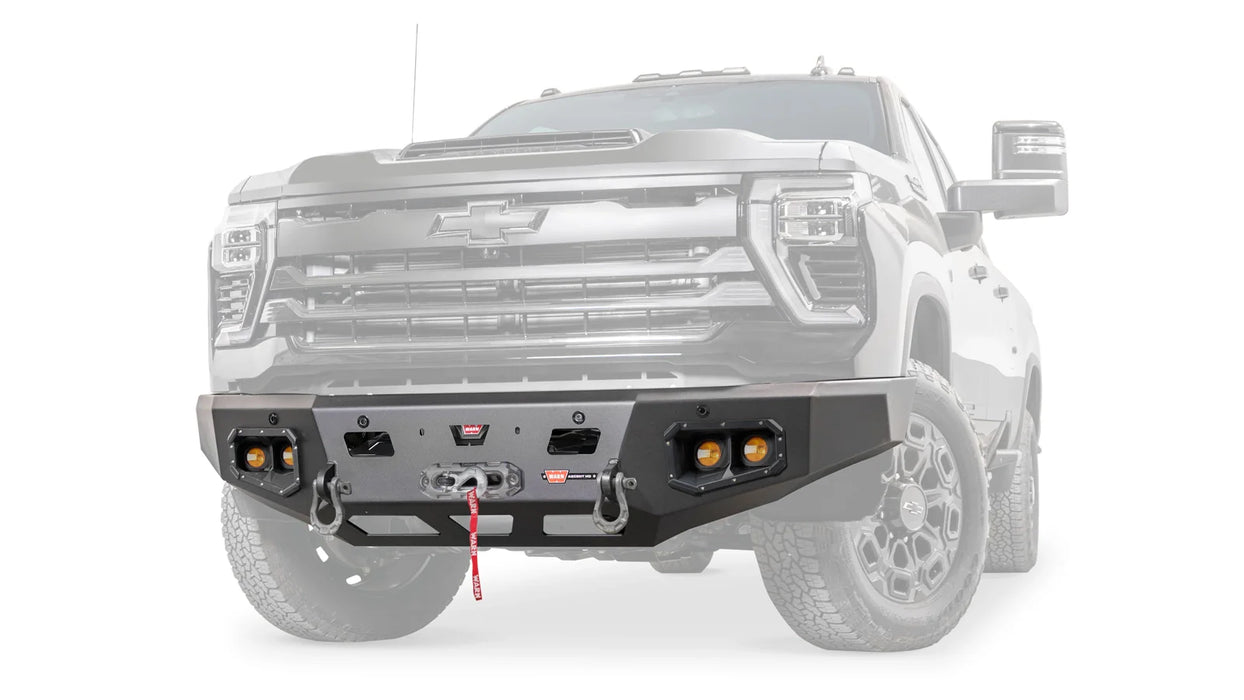 Warn Ascent HD Front Bumper For 2024-2026 Chevrolet Silverado 2500/3500