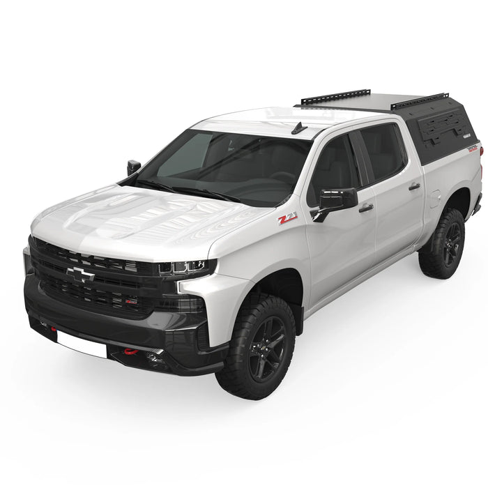 OPENROAD Aluminum Side Truck Cap For 2019-2026 Chevy Silverado 1500  6'4" Bed - PP2PL330027