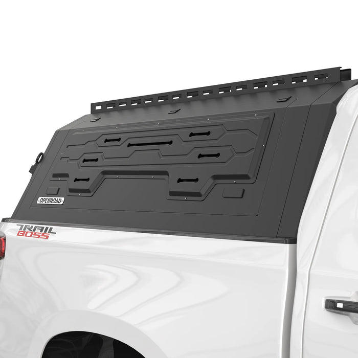 OPENROAD Aluminum Side Truck Cap For 2019-2026 Chevy Silverado 1500  6'4" Bed - PP2PL330027