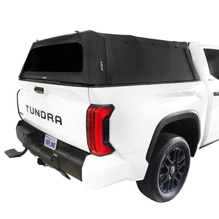 OVS Explorer Soft Shell Truck Caps - Black Diamond Canvas and Aluminum Frame