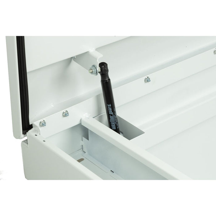 Weather Guard Steel Full-Size Standard Saddle Box, White, 70" x 20" x 18", 11 CU FT - 126-3-04