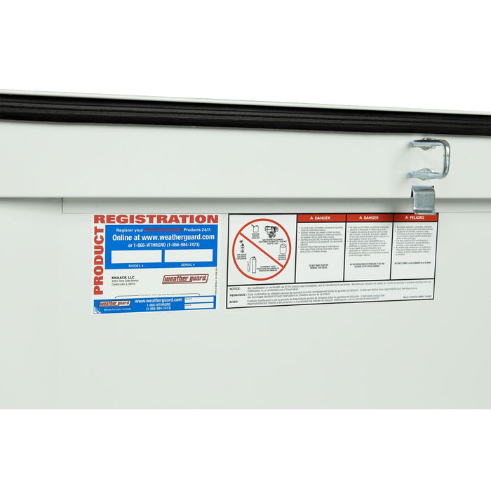 Weather Guard Steel Full-Size Standard Saddle Box, White, 70" x 20" x 18", 11 CU FT - 126-3-04