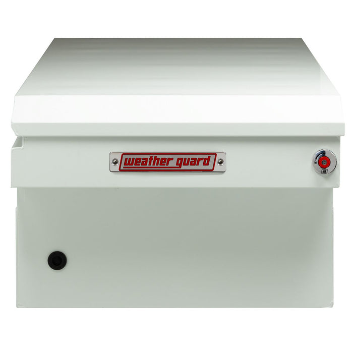 Weather Guard Steel Full Extra Wide Saddle Box, White, 72" x 27.5" x 18.5", 15.5 CU FT - 116-3-04