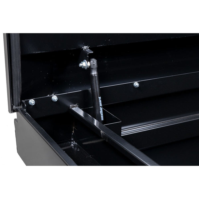 Weather Guard Steel Full-Size Standard Saddle Box, Gloss Black, 70" x 20" x 18", 11 CU FT - 126-5-04