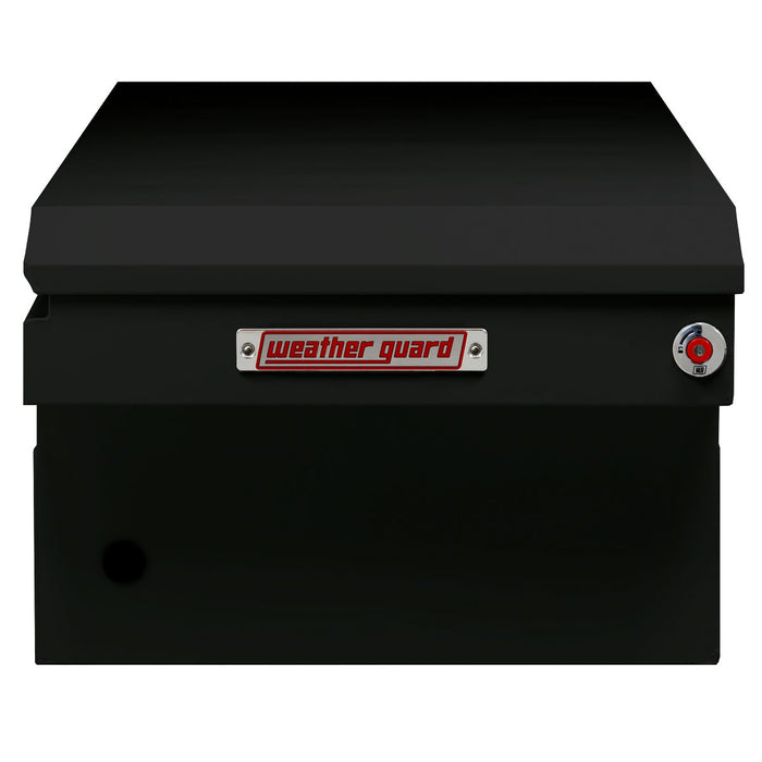Weather Guard Steel Full Extra Wide Saddle Box, Gloss Black, 72" x 27.5" x 18.5", 15.5 CU FT - 116-5-04
