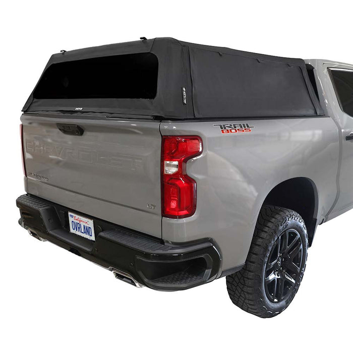 OVS Explorer Soft Shell Truck Caps - Black Diamond Canvas and Aluminum Frame