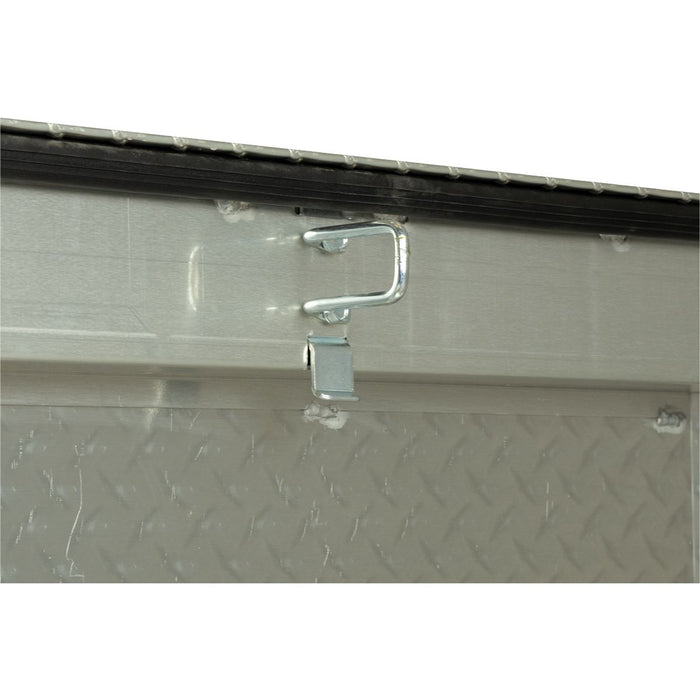 Weather Guard Aluminum Full-Size Standard Saddle Box, Clear, 70" x 20" x 18", 11 CU FT - 127-0-04