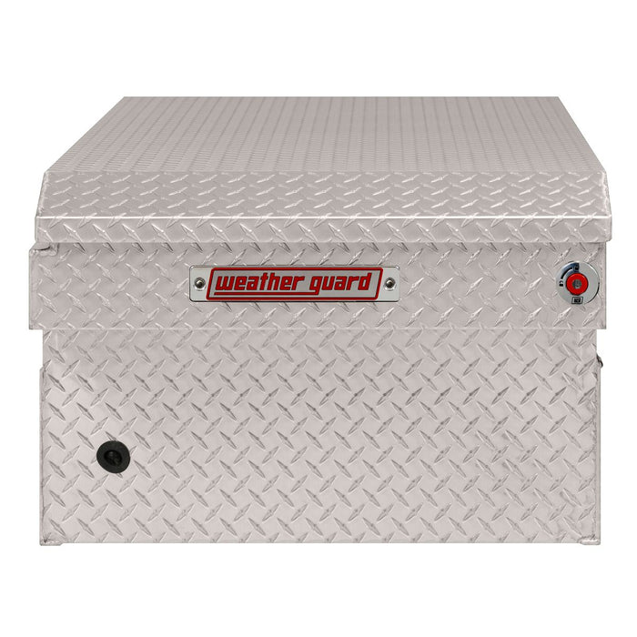 Weather Guard Aluminum Full Extra Wide Saddle Box, Clear, 72" x 27.5" x 18.5", 15.5 CU FT - 117-0-04