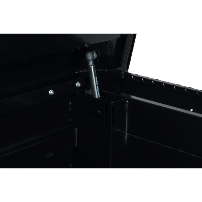 Weather Guard Aluminum Full Extra Wide Saddle Box, Gloss Black, 72" x 27.5" x 18.5", 15.5 CU FT - 117-5-04