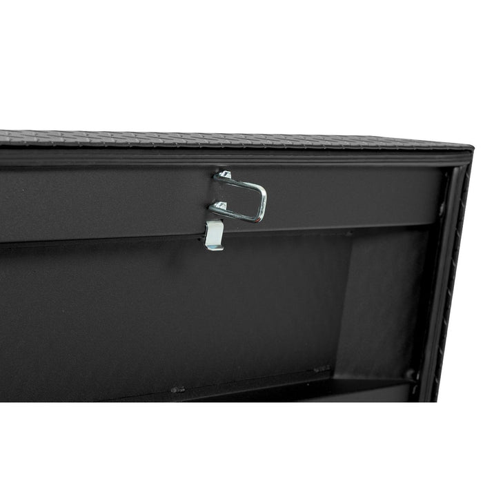 Weather Guard Aluminum Full Extra Wide Saddle Box, Textured Matte Black, 72" x 27.5" x 18.5", 15.5 CU FT - 117-52-04
