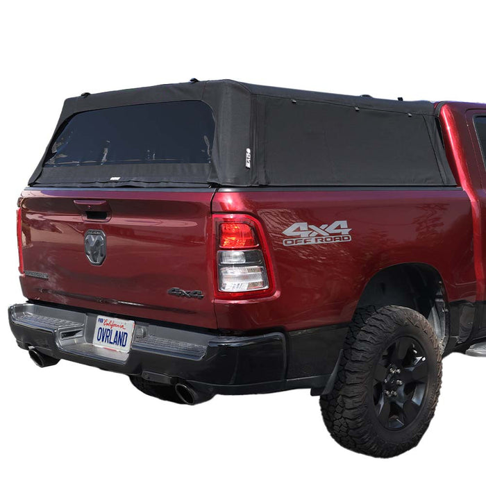 OVS Explorer Soft Shell Truck Caps - Black Diamond Canvas and Aluminum Frame