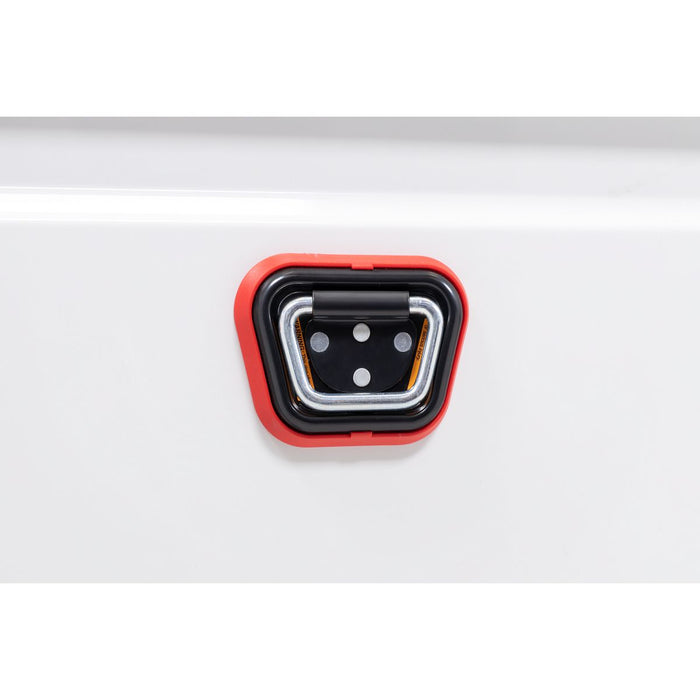 Weather Guard Steel Full Low Profile Saddle Box, White, 72" x 20" x 18", 11 CU FT - 120-3-04