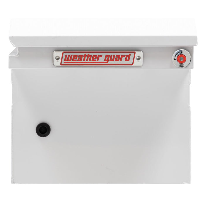 Weather Guard Steel Full Low Profile Saddle Box, White, 72" x 20" x 18", 11 CU FT - 120-3-04