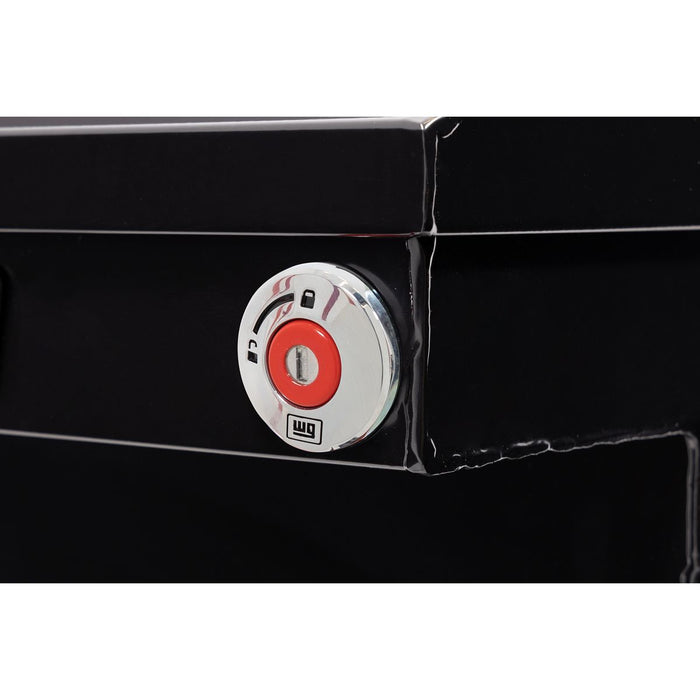 Weather Guard Steel Full Low Profile Saddle Box, Gloss Black, 72" x 20" x 18", 11 CU FT - 120-5-04