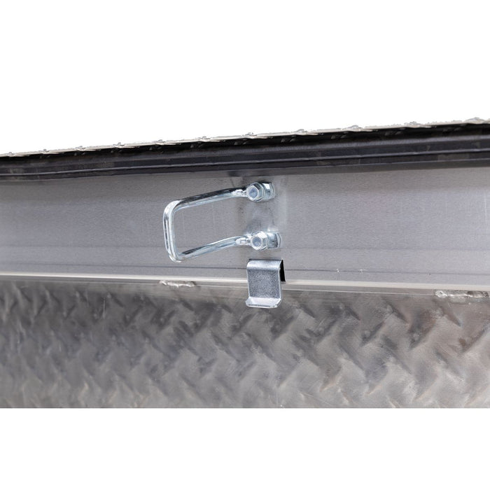 Weather Guard Aluminum Full Low Profile Saddle Box, Clear, 72" x 20" x 18", 11 CU FT - 121-0-04
