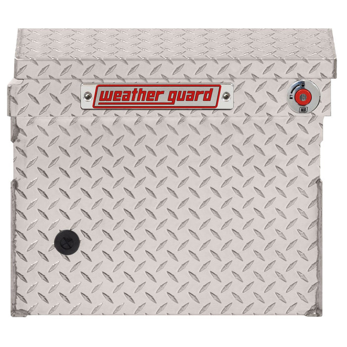 Weather Guard Aluminum Full Low Profile Saddle Box, Clear, 72" x 20" x 18", 11 CU FT - 121-0-04