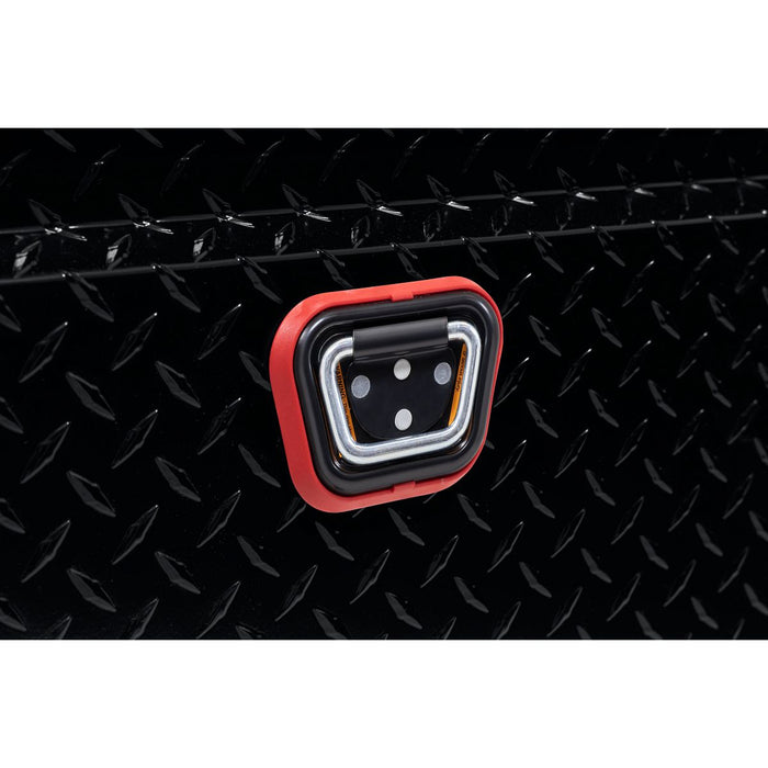 Weather Guard Aluminum Full Low Profile Saddle Box, Gloss Black, 72" x 20" x 18", 11 CU FT - 121-5-04
