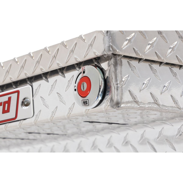 Weather Guard Aluminum Full Deep Saddle Box, Clear, 72" x 20" x 24", 15 CU FT - 123-0-04