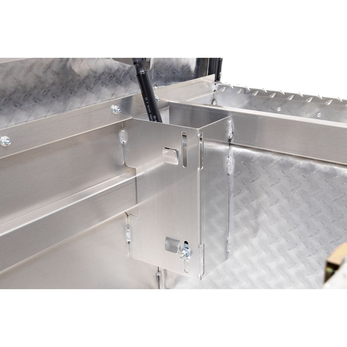 Weather Guard Aluminum Full Deep Saddle Box, Clear, 72" x 20" x 24", 15 CU FT - 123-0-04