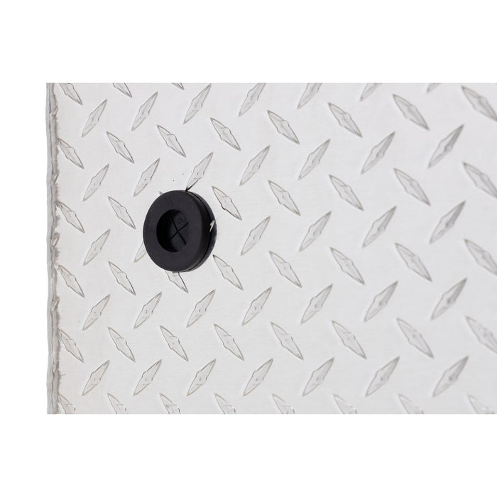 Weather Guard Aluminum Full Deep Saddle Box, Clear, 72" x 20" x 24", 15 CU FT - 123-0-04
