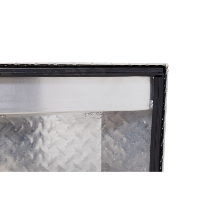 Weather Guard Aluminum Full Deep Saddle Box, Clear, 72" x 20" x 24", 15 CU FT - 123-0-04