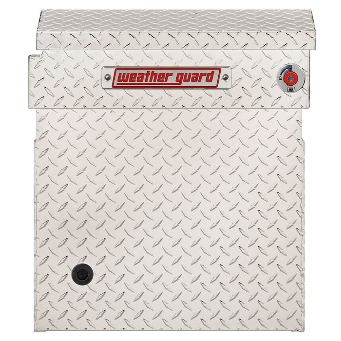 Weather Guard Aluminum Full Deep Saddle Box, Clear, 72" x 20" x 24", 15 CU FT - 123-0-04