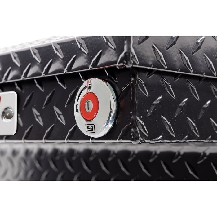Weather Guard Aluminum Full Deep Saddle Box, Gloss Black, 72" x 20" x 24", 15 CU FT - 123-5-04