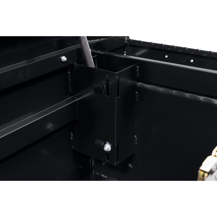 Weather Guard Aluminum Full Deep Saddle Box, Gloss Black, 72" x 20" x 24", 15 CU FT - 123-5-04