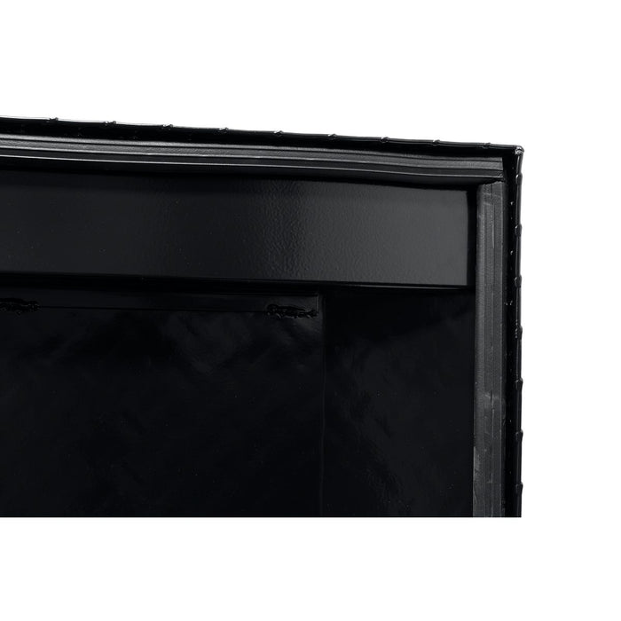 Weather Guard Aluminum Full Deep Saddle Box, Gloss Black, 72" x 20" x 24", 15 CU FT - 123-5-04