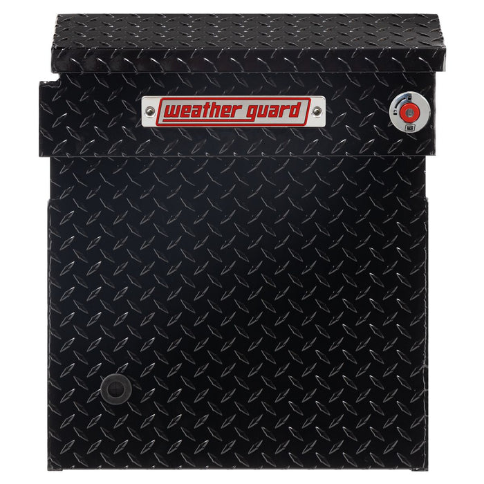 Weather Guard Aluminum Full Deep Saddle Box, Gloss Black, 72" x 20" x 24", 15 CU FT - 123-5-04