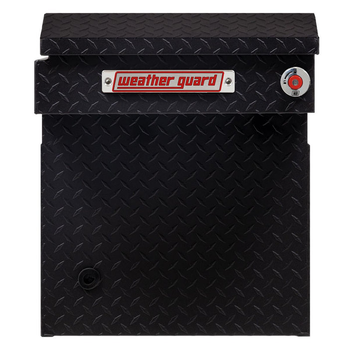 Weather Guard Aluminum Full Deep Saddle Box, Textured Matte Black, 72" x 20" x 24", 15 CU FT - 123-52-04