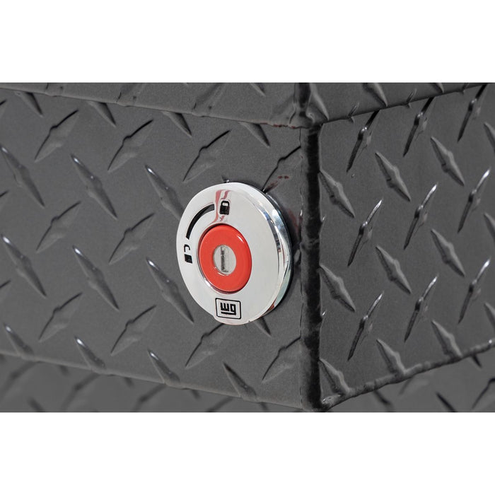 Weather Guard Aluminum Full Deep Saddle Box, GunMetal Gray, 72" x 20" x 24", 15 CU FT - 123-6-04