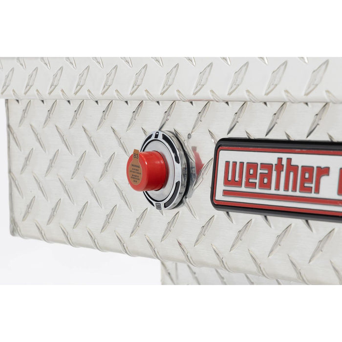 Weather Guard Aluminum Full-Size Standard Gull Wing Box, Clear, 72" x 20.75" x 19.2", 11.3 CU FT - 124-0-04