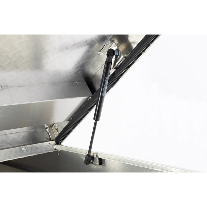 Weather Guard Aluminum Full-Size Standard Gull Wing Box, Clear, 72" x 20.75" x 19.2", 11.3 CU FT - 124-0-04