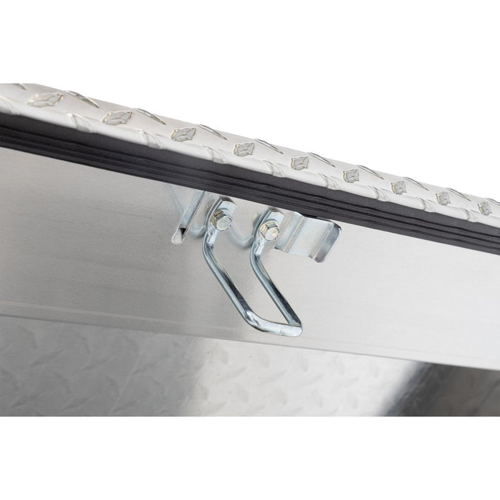 Weather Guard Aluminum Full-Size Standard Gull Wing Box, Clear, 72" x 20.75" x 19.2", 11.3 CU FT - 124-0-04
