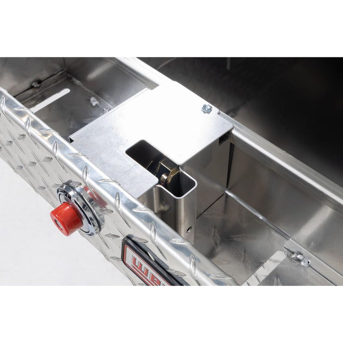 Weather Guard Aluminum Full-Size Standard Gull Wing Box, Clear, 72" x 20.75" x 19.2", 11.3 CU FT - 124-0-04