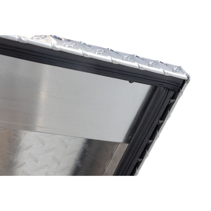 Weather Guard Aluminum Full-Size Standard Gull Wing Box, Clear, 72" x 20.75" x 19.2", 11.3 CU FT - 124-0-04