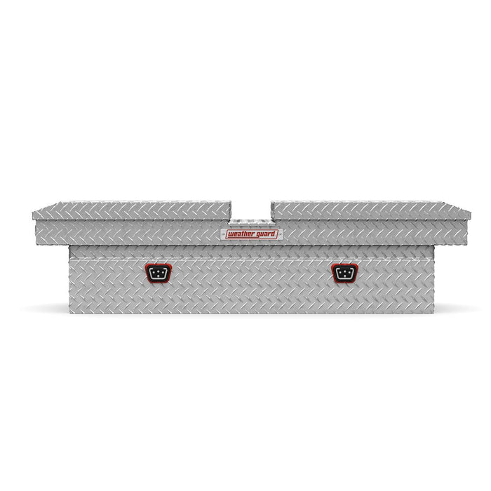 Weather Guard Aluminum Full-Size Standard Gull Wing Box, Clear, 72" x 20.75" x 19.2", 11.3 CU FT - 124-0-04