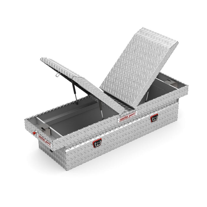 Weather Guard Aluminum Full-Size Standard Gull Wing Box, Clear, 72" x 20.75" x 19.2", 11.3 CU FT - 124-0-04