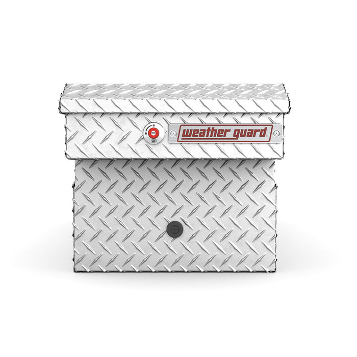 Weather Guard Aluminum Full-Size Standard Gull Wing Box, Clear, 72" x 20.75" x 19.2", 11.3 CU FT - 124-0-04