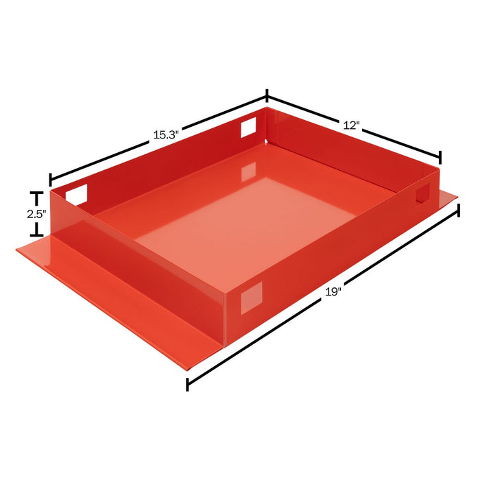 Weather Guard Steel Full-Size Standard Gull Wing Box, Clear, 72" x 22.8" x 19.2", 11.3 CU FT - 125-3-04