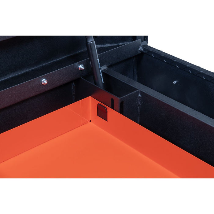 Weather Guard Steel Full-Size Standard Gull Wing Box, Clear, 72" x 22.8" x 19.2", 11.3 CU FT - 125-3-04