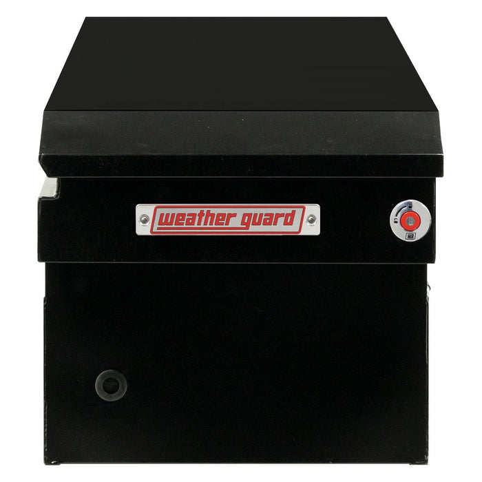 Weather Guard Steel Full-Size Standard Saddle Box, Gloss Black, 70" x 20" x 18", 11 CU FT - 126-5-04